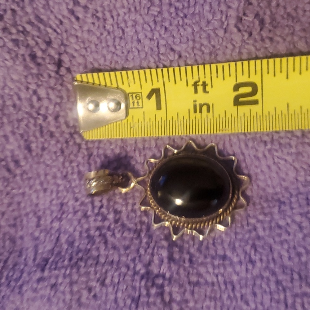 Sterling & Onyx Pendant